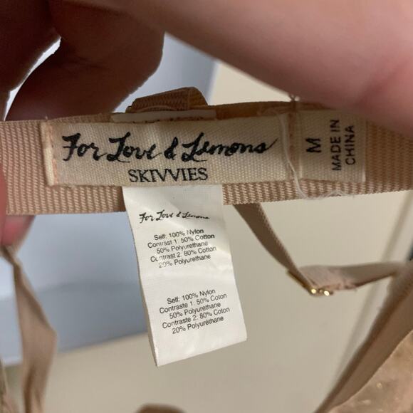 For Love & Lemons Constellation Bra Rose Gold Womens Size M - Picture 7 of 8